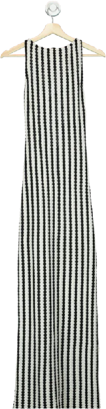 ASOS Black and White Striped Maxi Dress XS