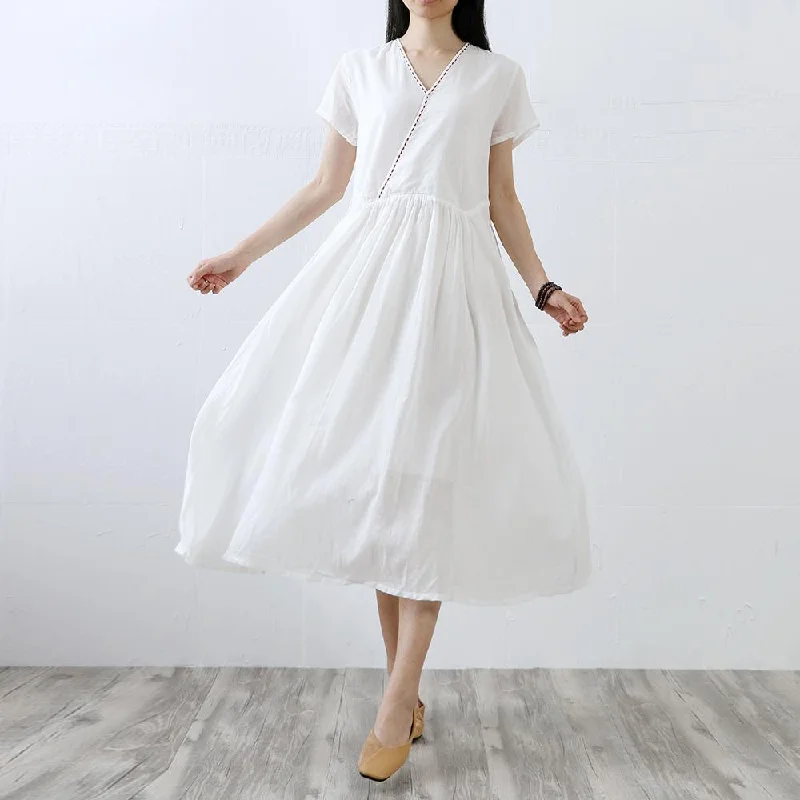 Chic v neck cotton dresses Photography white Maxi Dress summer Cozy Ribbed Maxi Dress Chic v neck cotton dresses Photography white Maxi Dress summer Cozy Ribbed Maxi Dress