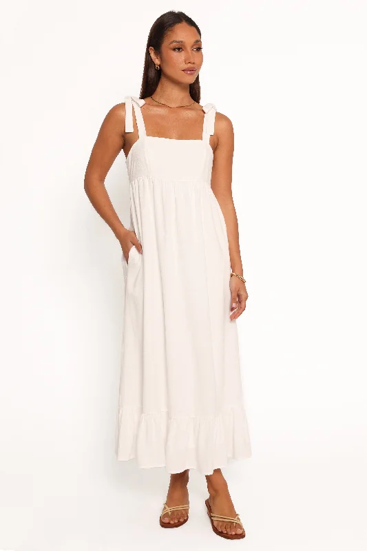 Edison Midi Dress - White