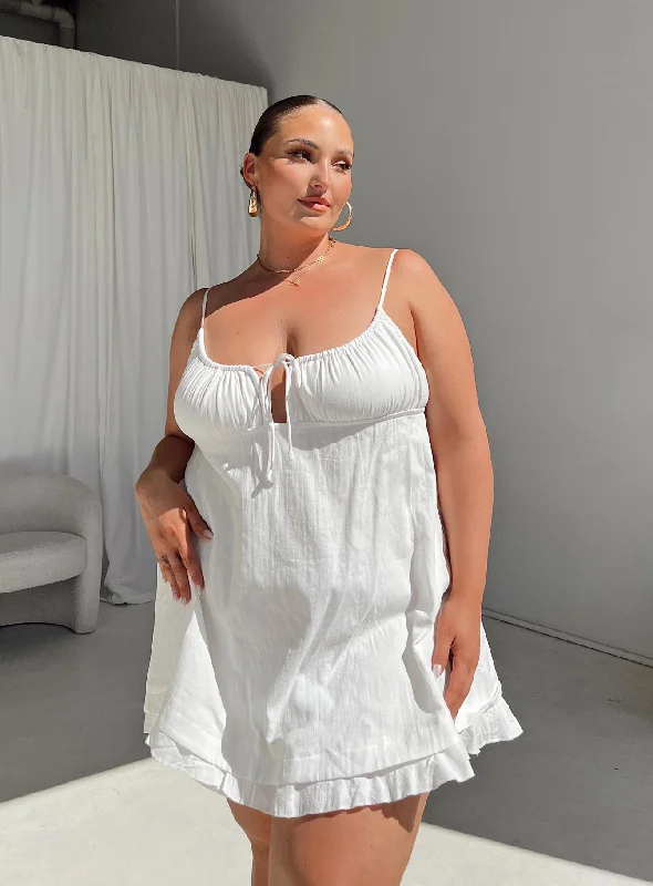 Empress Of Love Mini Dress White Curve