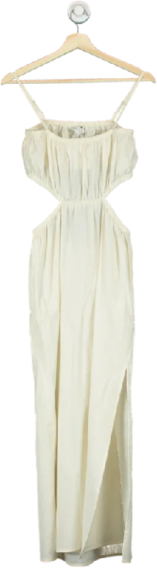 Pretty Lavish Ivory Cut-Out Maxi Dress UK 8