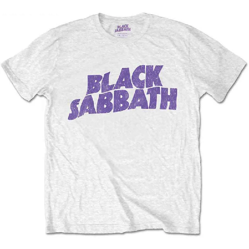 BLACK SABBATH Attractive Kids T-shirt, Wavy Logo Thin T-Shirt Open Front Quick Dry
