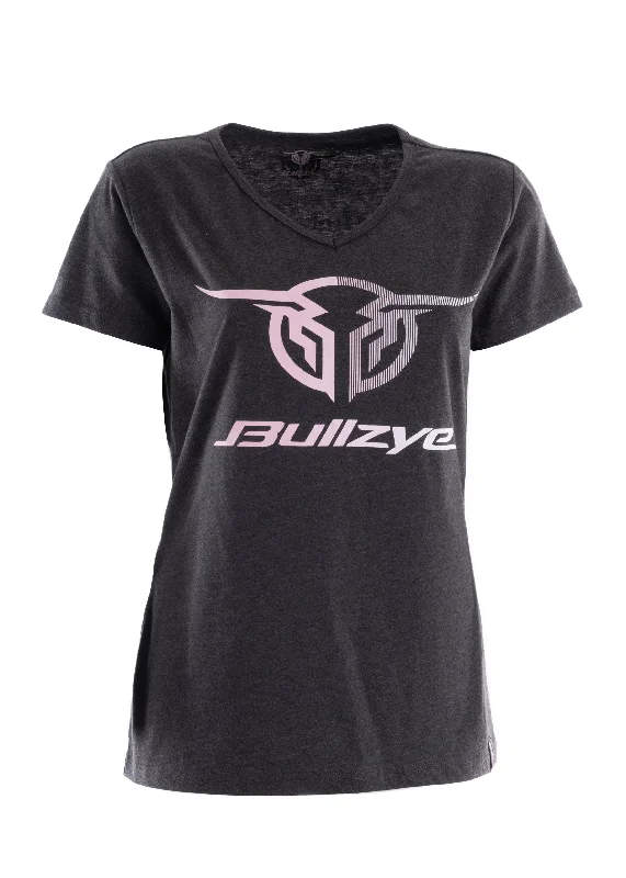 Bullzye Ladies Authentic Short Sleeve Tee - Charcoal Marle - BCP2502225