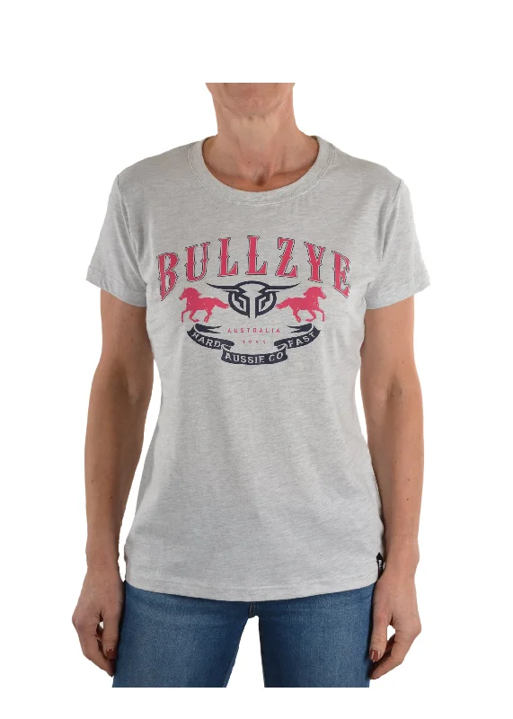 Bullzye Ladies Faster Crew Neck Tee - B1S2503088- On Sale