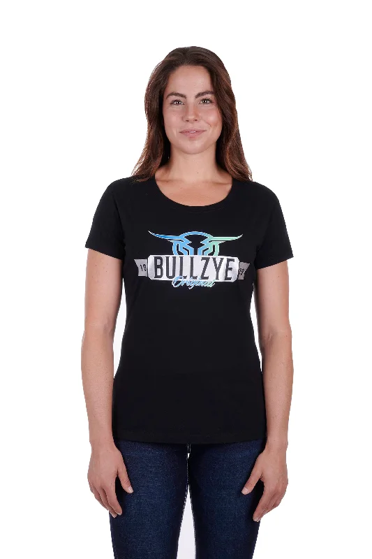 Bullzye Ladies Laurel S/S Tee - Black - B3W2506266