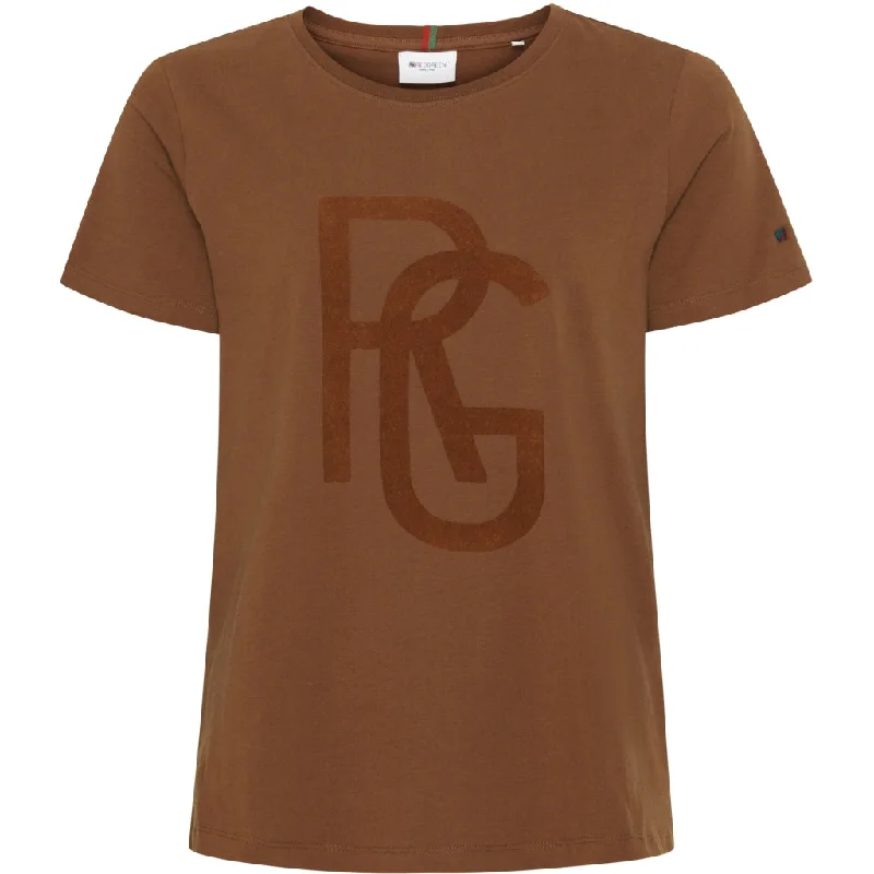 Carla SS T-shirt - Light Brown