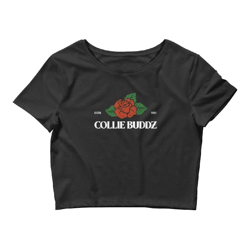 Collie Buddz "Rose" Women’s Crop Tee (Black)