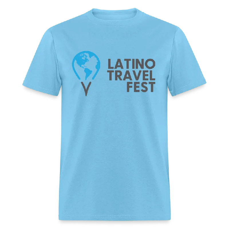 2024 Latino Travel Fest Unisex Classic T-Shirt (Blue/Grey Logo)