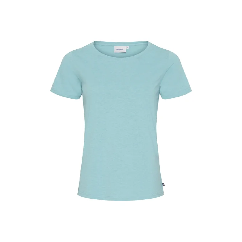 Cosima Organic Cotton Tee - Aqua Blue