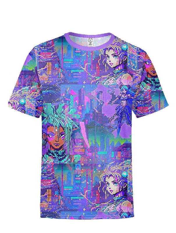 Cyberpunk Pixel World All Over Printed T-Shirt