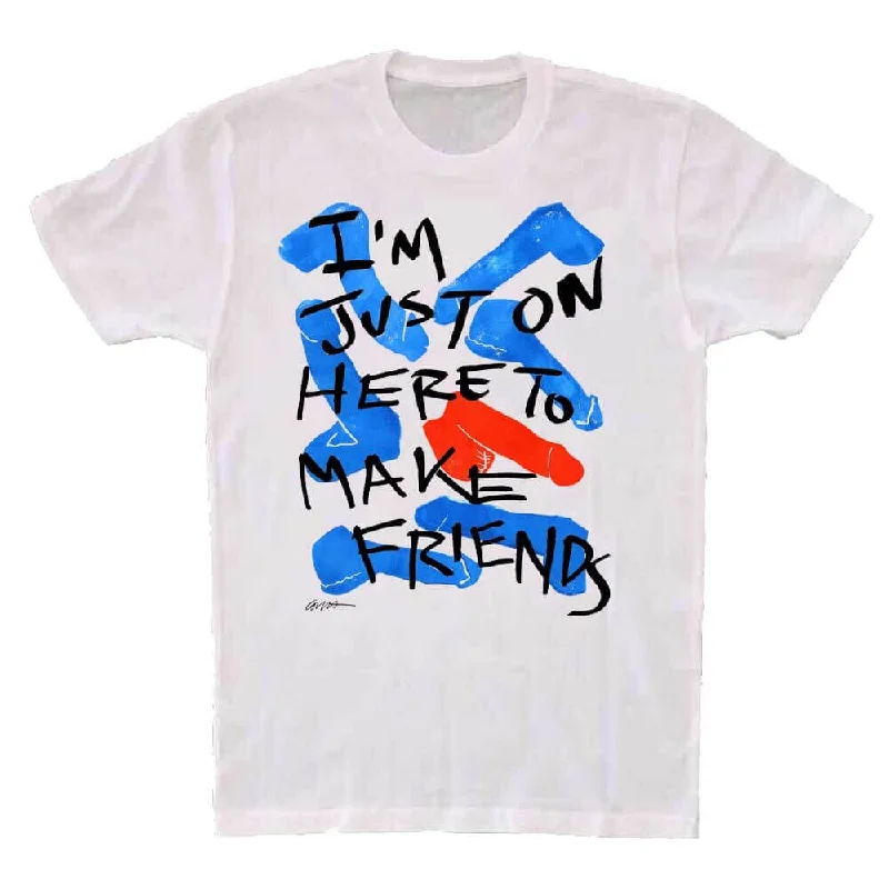 Here to Make Friends Short Sleeve T-Shirt