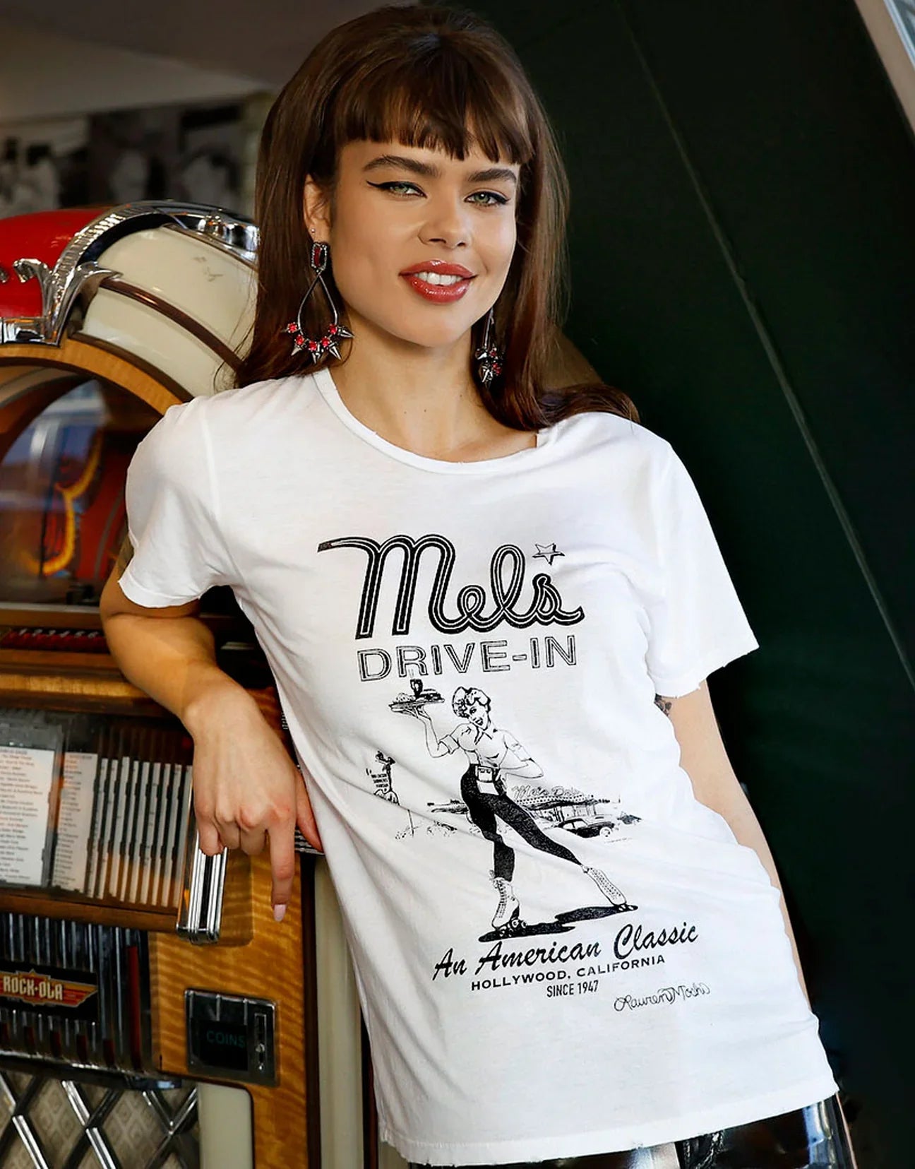 Lauren Moshi Wolf Mels Drive-In T-Shirt