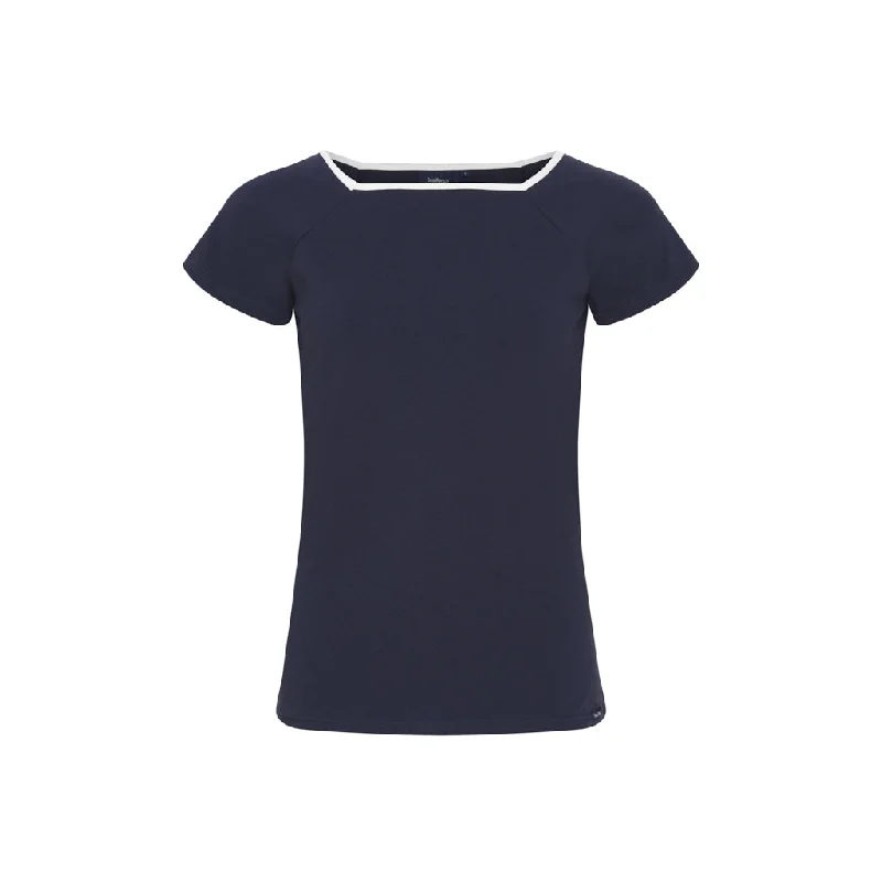 Melanie Solid Short Sleeve Tee - SR Navy