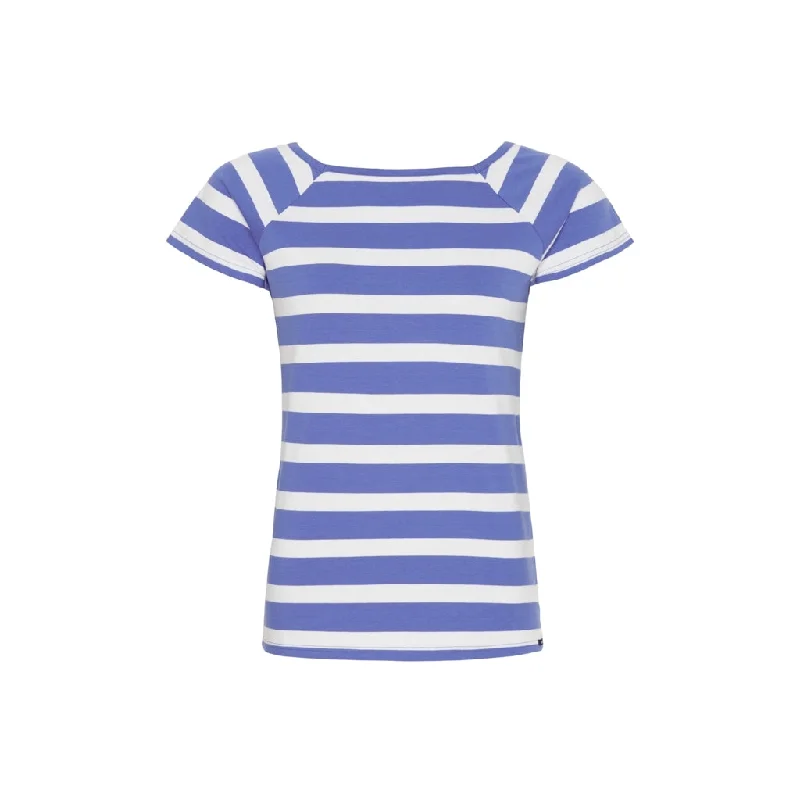 Melanie Striped Short Sleeve Tee - Blue/Pearl