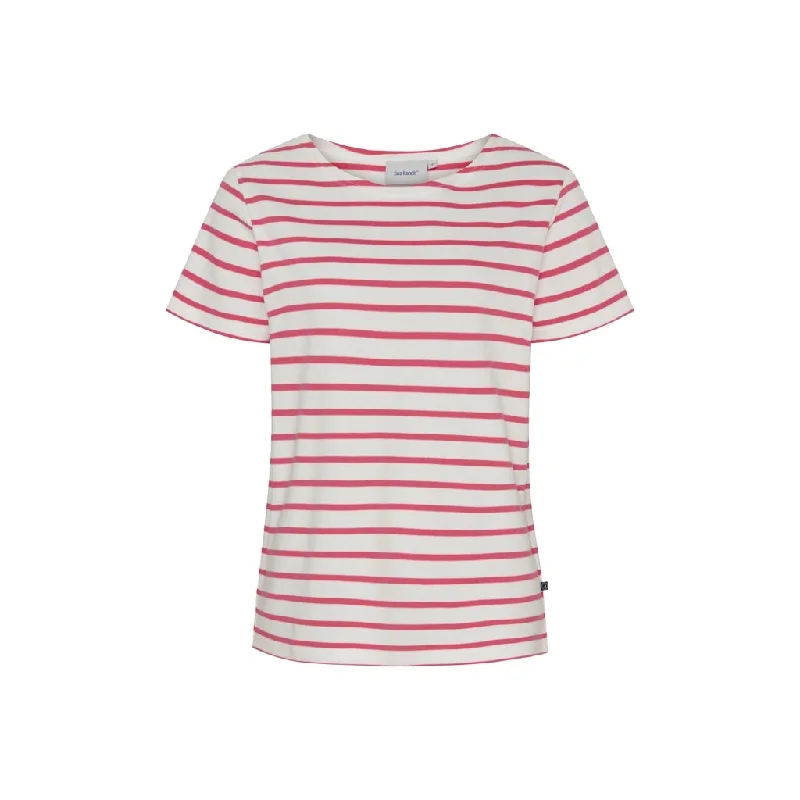 Menton Tee - Pearl / Calypso Coral