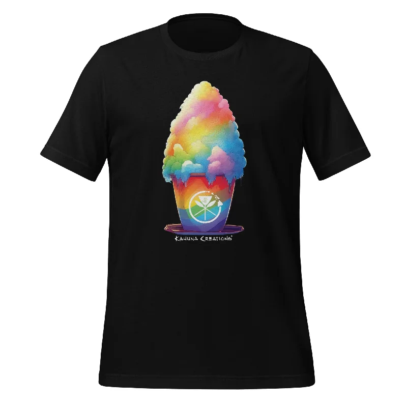 Shave Ice Rainbow Unisex T-Shirt Chenille Blend Fleece Blend Nylon Blend