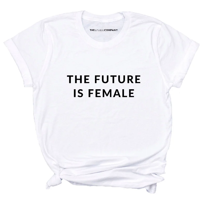 The Future is Female Classic Feminist T-Shirt Striped Floral Plaid