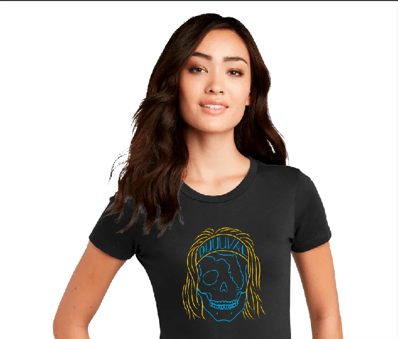 Trevor Florida Skull Womens Tee Casual Formal Business