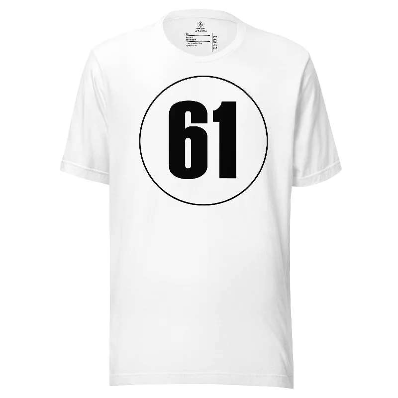 Unisex t-shirt: Black on White 61