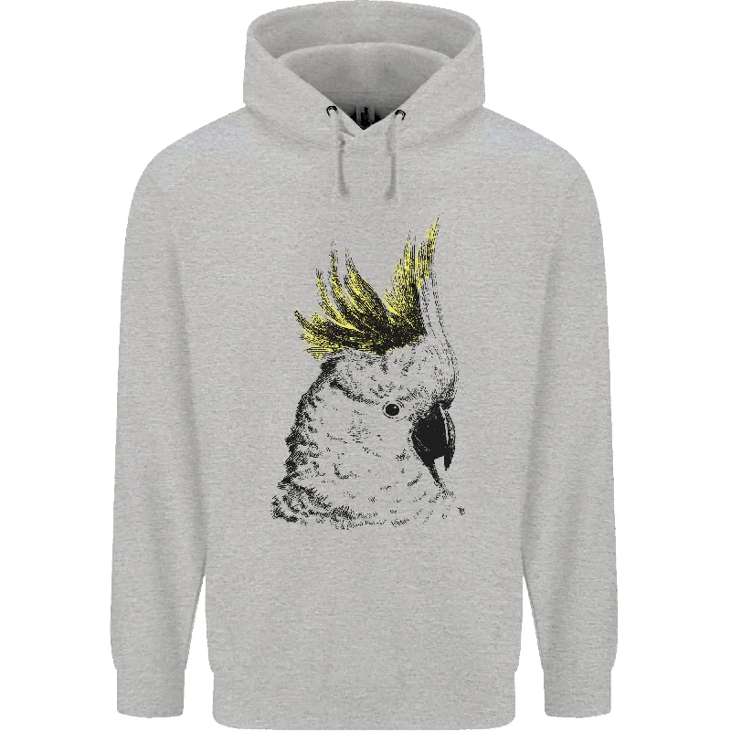A Cockatoo Bird Mens 80% Cotton Hoodie Hoodie with Magnetic Closure Innovative Modern A Cockatoo Bird Mens 80% Cotton Hoodie Hoodie with Magnetic Closure Innovative Modern
