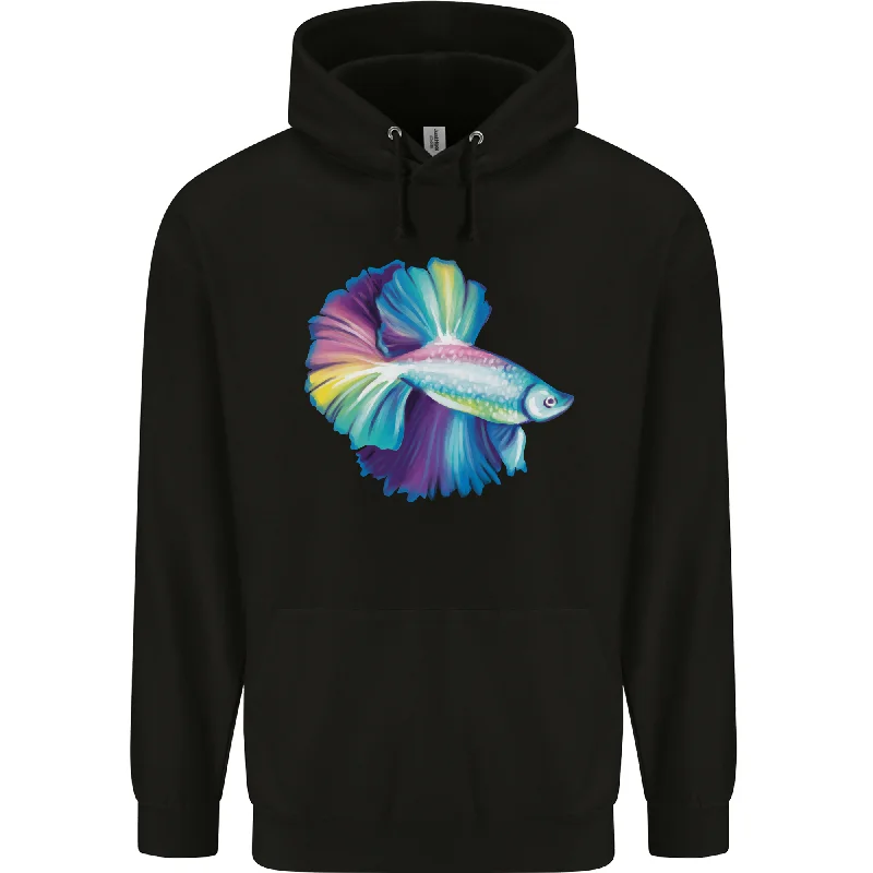 A Colourful Bettafish Aquarium Mens 80% Cotton Hoodie Hoodie with Rhinestones Sparkly Elegant A Colourful Bettafish Aquarium Mens 80% Cotton Hoodie Hoodie with Rhinestones Sparkly Elegant