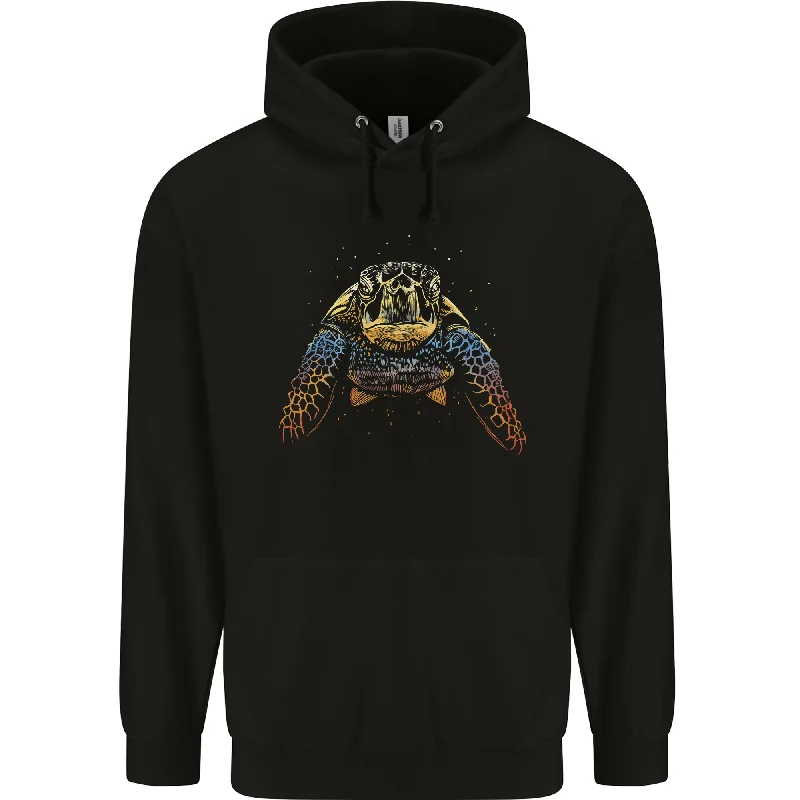 A Colourful Turtle Animals Ecology Ocean Mens 80% Cotton Hoodie