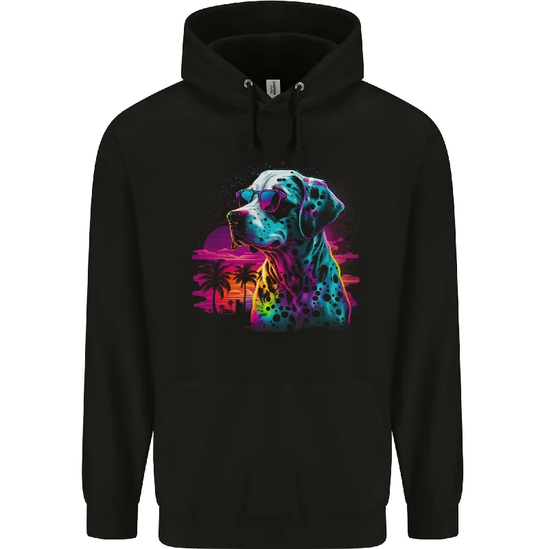 A Cool Cat With Cosmos Glasses Mens 80% Cotton Hoodie