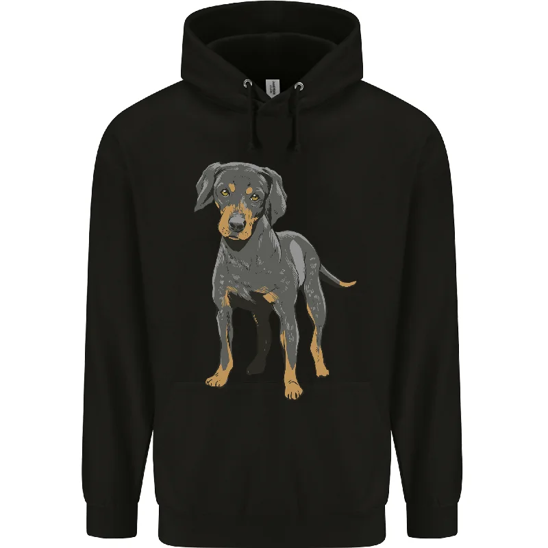 A Coonhound Dog Mens 80% Cotton Hoodie