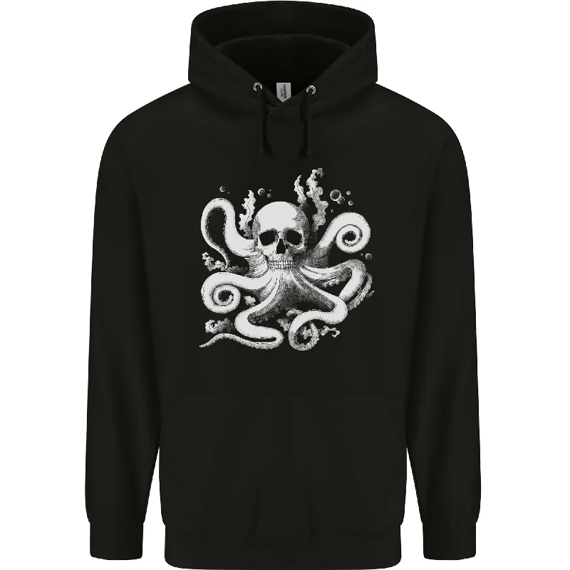 A Cthulhu Kraken Octopus Mythology Mens 80% Cotton Hoodie