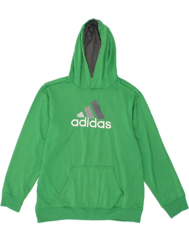 ADIDAS Boys Graphic Hoodie Jumper 15-16 Years Green Polyester Hoodie with Ribbed Cuffs Snug Fit Comfort ADIDAS Boys Graphic Hoodie Jumper 15-16 Years Green Polyester Hoodie with Ribbed Cuffs Snug Fit Comfort