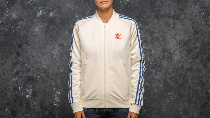Adidas Women's Originals Embellished Arts SST Track Jacket Beige-Khaki A-Line Jacket Boat Neck Shawl Collar Adidas Women's Originals Embellished Arts SST Track Jacket Beige-Khaki A-Line Jacket Boat Neck Shawl Collar