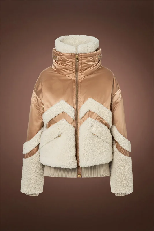 Milia Shearling & Down Ski Jacket