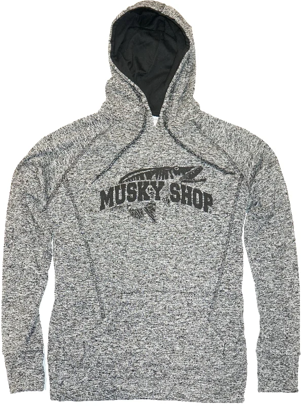 Musky Shop Women's Cosmic Fleece Hoodie Charcoal/Black