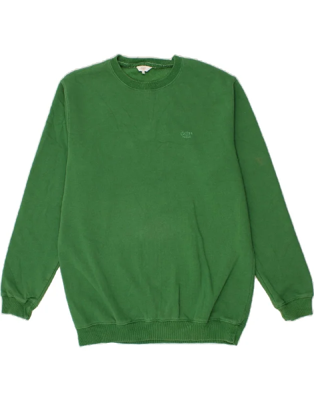 COTTON TRADERS Mens Sweatshirt Jumper XL Green Cotton