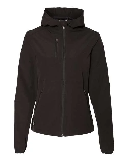 Dri Duck 9411 Women's Ascent Soft Shell Hooded Jacket - Black Knit Jacket Woven Jacket Fleece Jacket Dri Duck 9411 Women's Ascent Soft Shell Hooded Jacket - Black Knit Jacket Woven Jacket Fleece Jacket