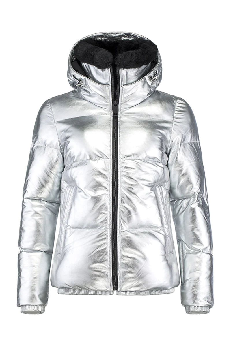 Legacy Leather Metallic Ski Jacket