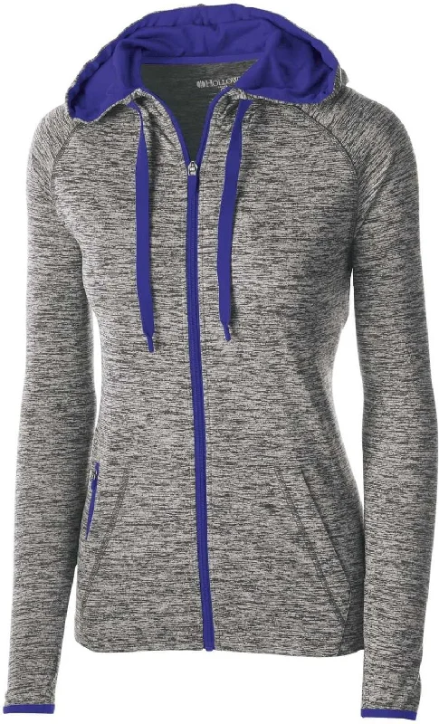 Holloway 222743 Ladies' Force Jacket - Carbon Heather Purple Wool Jacket Cashmere Jacket Tweed Jacket Holloway 222743 Ladies' Force Jacket - Carbon Heather Purple Wool Jacket Cashmere Jacket Tweed Jacket