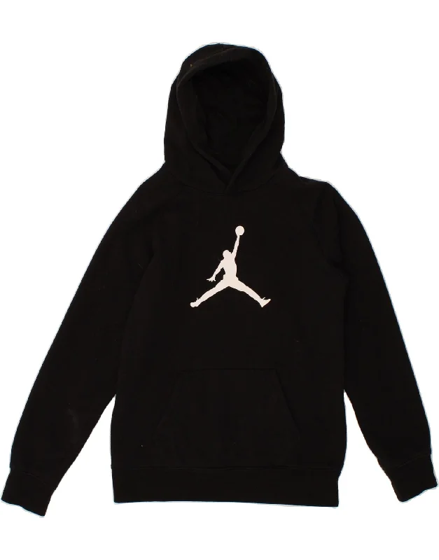 JORDAN Boys Graphic Hoodie Jumper 13-14 Years XL Black Hoodie with Longline Fit Extended Stylish JORDAN Boys Graphic Hoodie Jumper 13-14 Years XL Black Hoodie with Longline Fit Extended Stylish