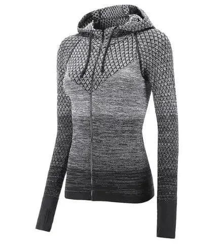 Sports hoodie Slim zip yoga sports jacket female jacket Denim Fabric Leather Fabric Suede Fabric Sports hoodie Slim zip yoga sports jacket female jacket Denim Fabric Leather Fabric Suede Fabric