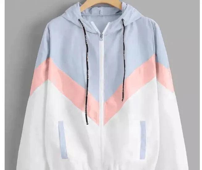 Tricolor Paneled Long Sleeve Hooded Jacketooded jacket Corduroy Jacket Velvet Jacket Brocade Jacket Tricolor Paneled Long Sleeve Hooded Jacketooded jacket Corduroy Jacket Velvet Jacket Brocade Jacket