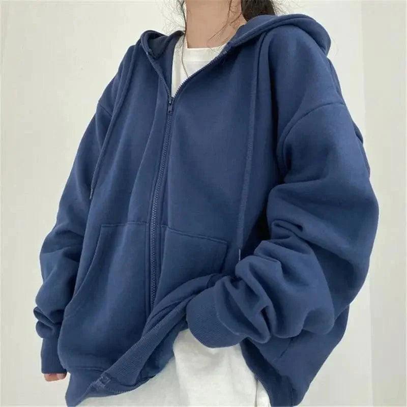 Women's Loose Mid-Length Plus Fleece Hooded Jacket Hooded Jacket Caped Jacket Shawl Collar Jacket Women's Loose Mid-Length Plus Fleece Hooded Jacket Hooded Jacket Caped Jacket Shawl Collar Jacket