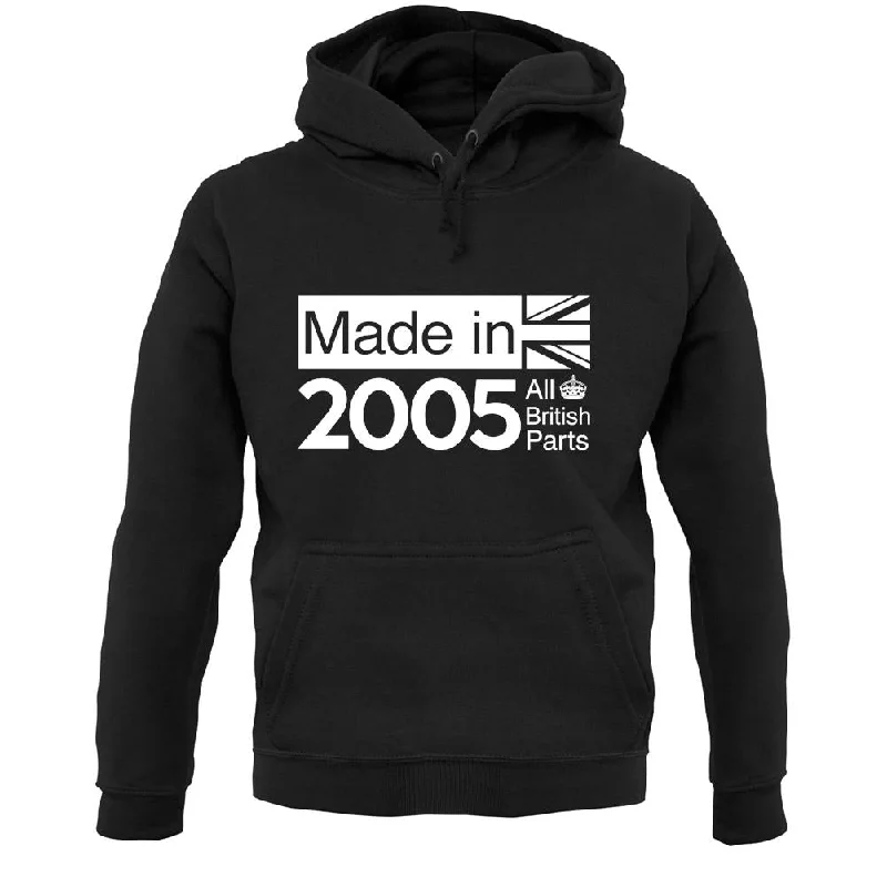 Made In 2005 All British Parts Crown Unisex Hoodie Hoodie with Turtle Neck Cozy Winter Made In 2005 All British Parts Crown Unisex Hoodie Hoodie with Turtle Neck Cozy Winter