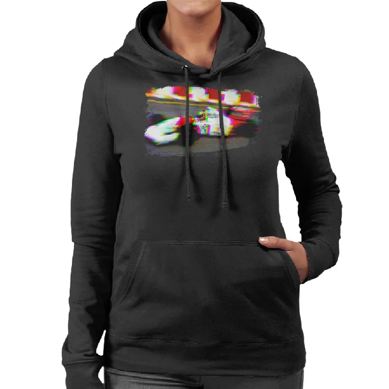 Motorsport Images Ayrton Senna Brazil 1993 Women's Hooded Sweatshirt Hoodie with Metallic Shiny Futuristic Motorsport Images Ayrton Senna Brazil 1993 Women's Hooded Sweatshirt Hoodie with Metallic Shiny Futuristic