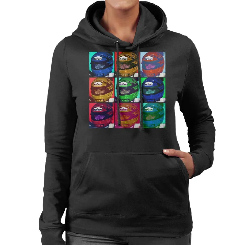 Motorsport Images Ayrton Senna Circuito Estoril 1991 Women's Hooded Sweatshirt Hoodie with Slim Fit Tailored Modern Motorsport Images Ayrton Senna Circuito Estoril 1991 Women's Hooded Sweatshirt Hoodie with Slim Fit Tailored Modern