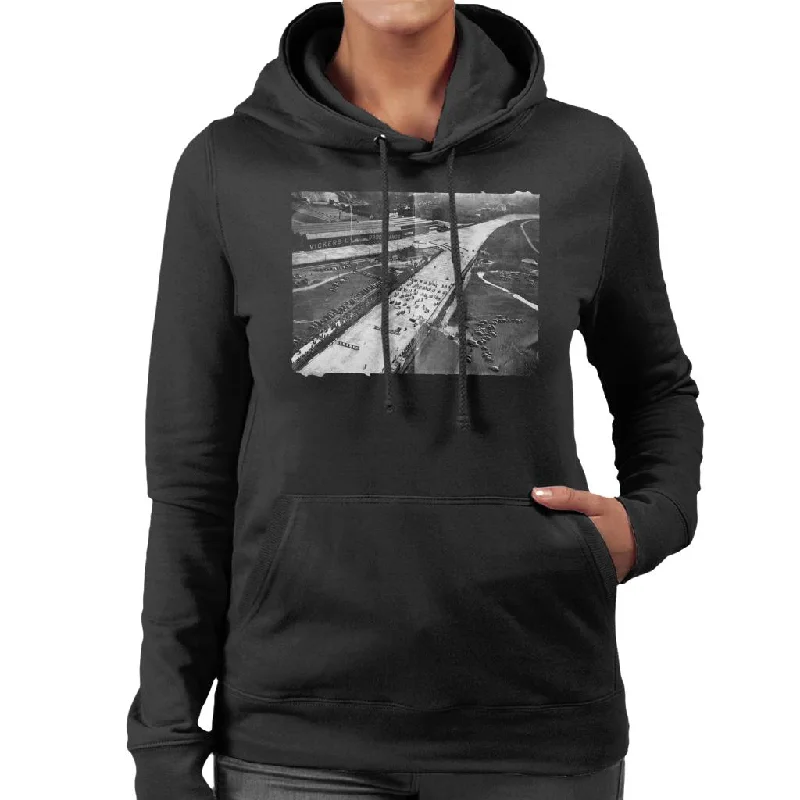 Motorsport Images Brooklands Aerial View 1936 Women's Hooded Sweatshirt