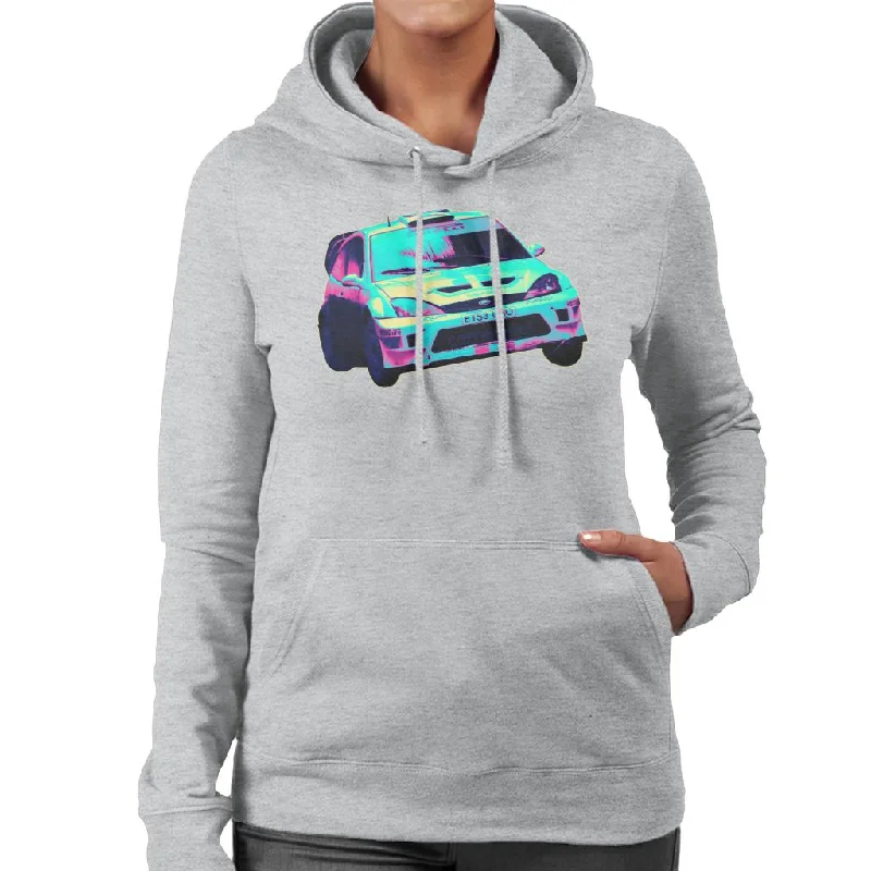 Motorsport Images Ford Focus RS WRC Turn Women's Hooded Sweatshirt