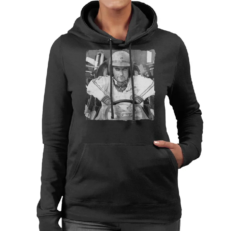 Motorsport Images Jack Brabham 1966 Sunday Mirror Trophy Women's Hooded Sweatshirt Hoodie with Elastic Cuffs Stretchable Comfortable Motorsport Images Jack Brabham 1966 Sunday Mirror Trophy Women's Hooded Sweatshirt Hoodie with Elastic Cuffs Stretchable Comfortable