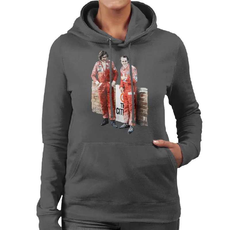 Motorsport Images James Hunt & Niki Lauda South African GP 1976 Women's Hooded Sweatshirt