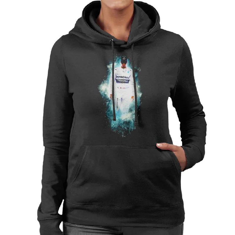 Motorsport Images Lewis Hamilton Austrian GP Nebula Art Women's Hooded Sweatshirt