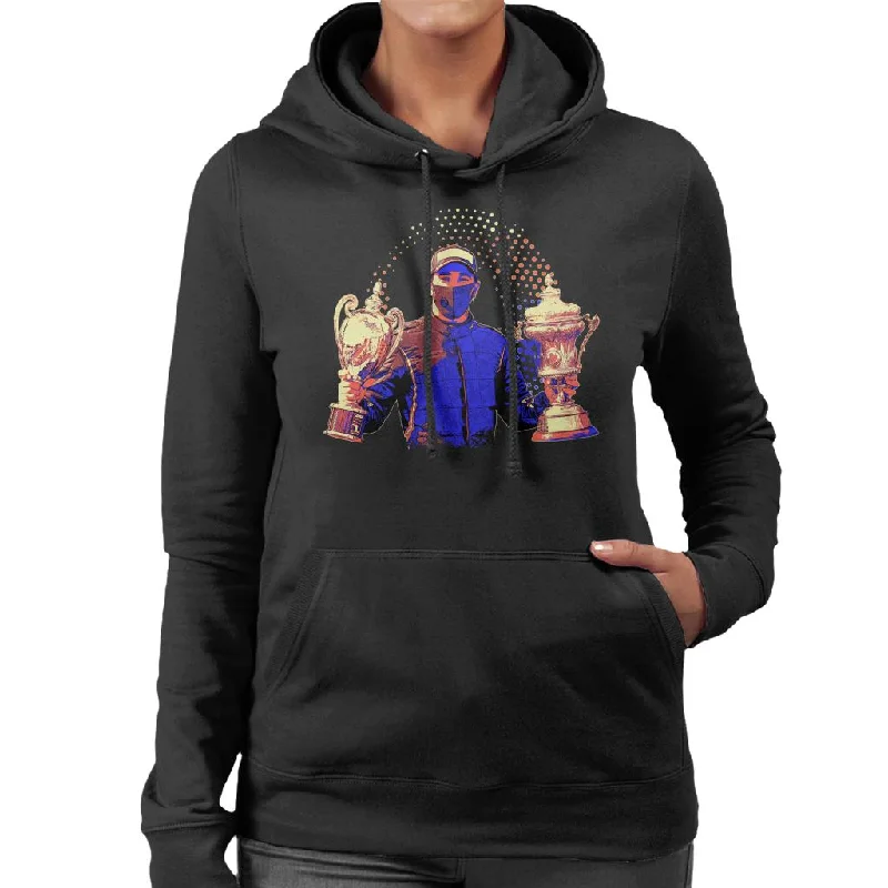 Motorsport Images Lewis Hamilton Holding Trophies Women's Hooded Sweatshirt Hoodie with Rolled Sleeves Casual Relaxed Motorsport Images Lewis Hamilton Holding Trophies Women's Hooded Sweatshirt Hoodie with Rolled Sleeves Casual Relaxed
